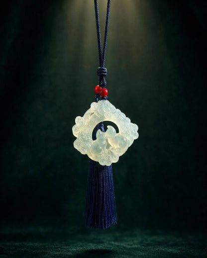 Jade Cat Bag Charm