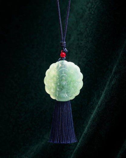 Jade Peacock Bag Charm