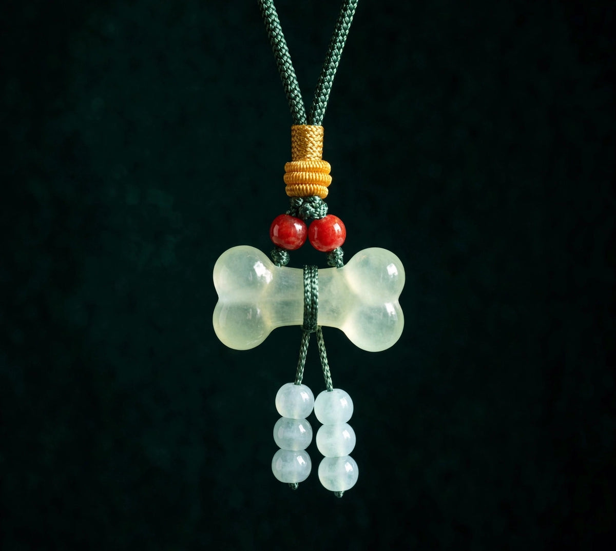 Jadeite Bone Charm