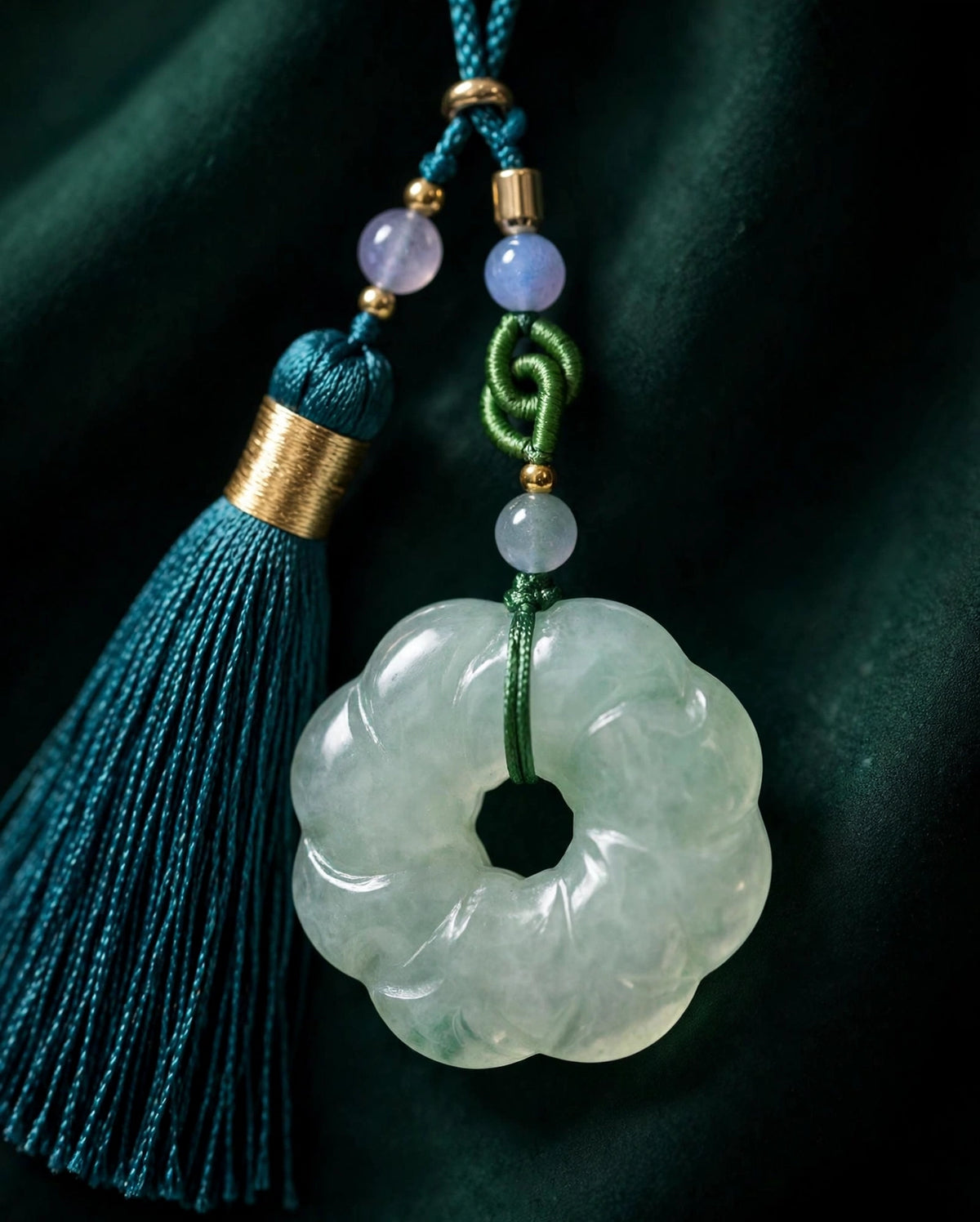 Jade Donut Bag Charm