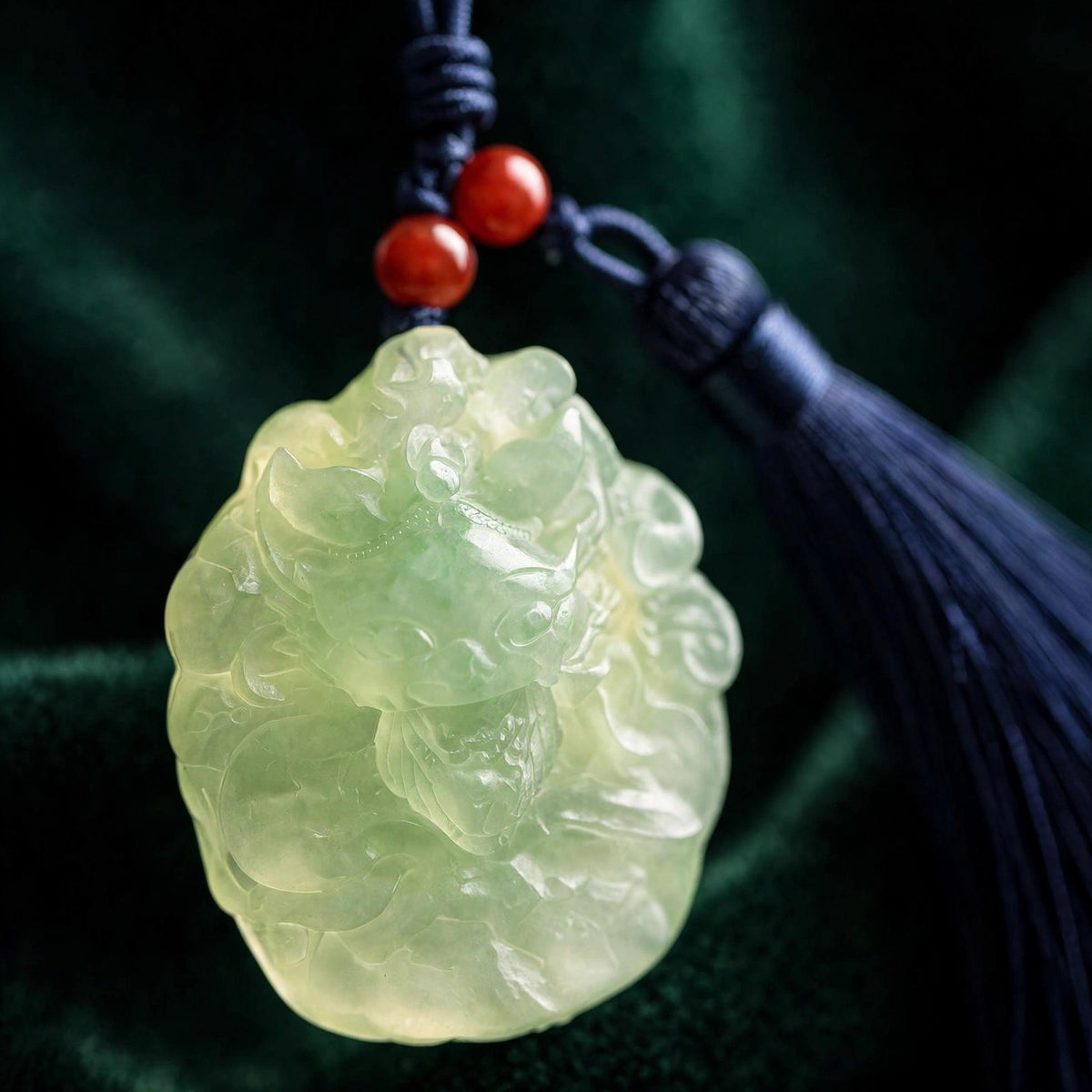 Jade Fox Bag Charm