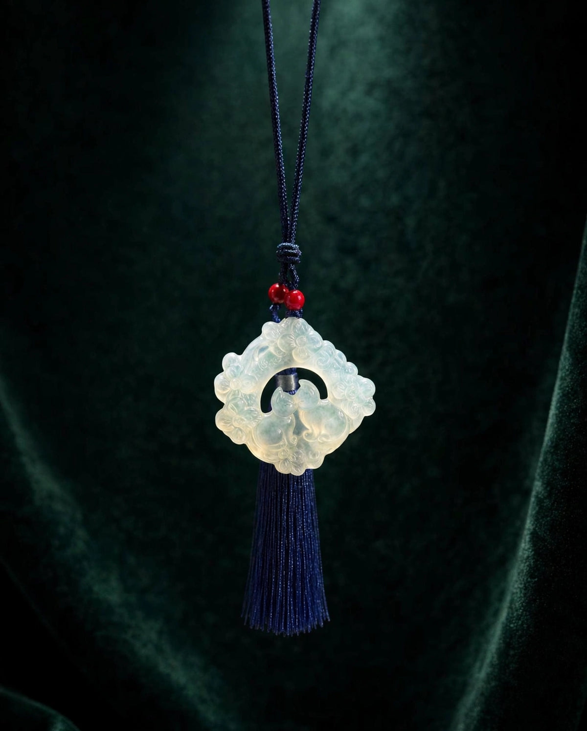 Jade Cat Bag Charm