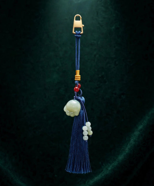 Natural Jade Cat Paw Charm