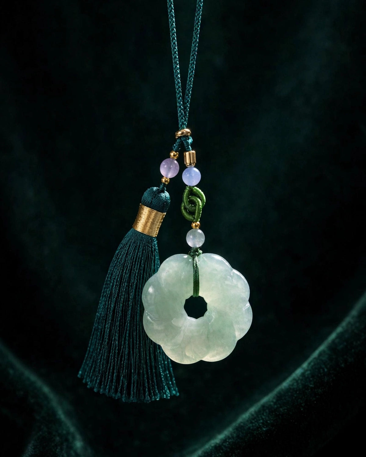 Jade Donut Bag Charm